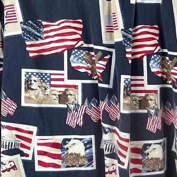 Vintage COTTON TRADERS SPORT Men's USA PATRIOTIC shirt XXL - Picture 6 of 15